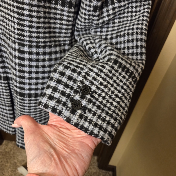 Old Navy Blue & White Houndstooth Coat NWT - Picture 9 of 13
